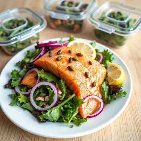 Healthy Smoked Salmon Salad for Meal Prep | Quick Lunch